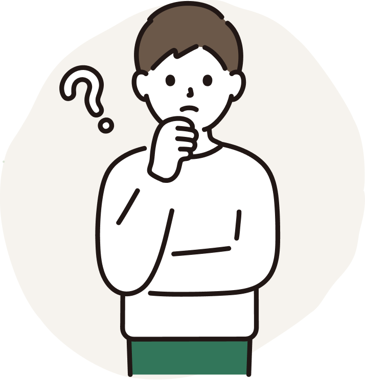 住まいや不動産について悩む方のイラスト